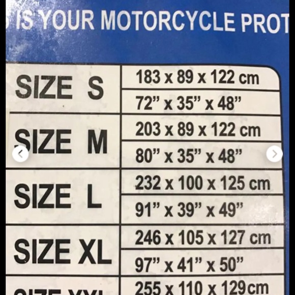 XL Motorcycle Cover - Picture 2 of 2